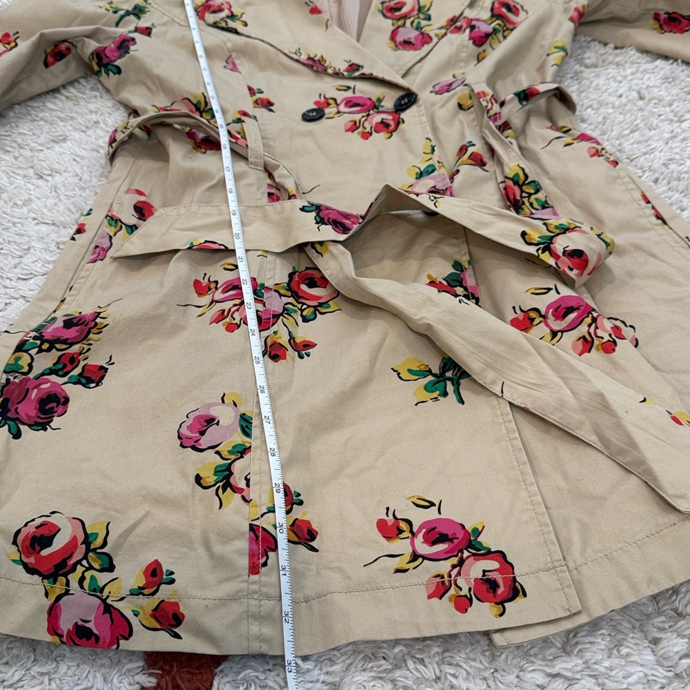Tulle Floral Trench Coat - Picture 6 of 9